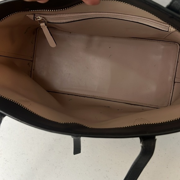 Kate Spade New York Adel Black Leather Tote Shoulder Bag Purse Zip Top - Picture 9 of 16